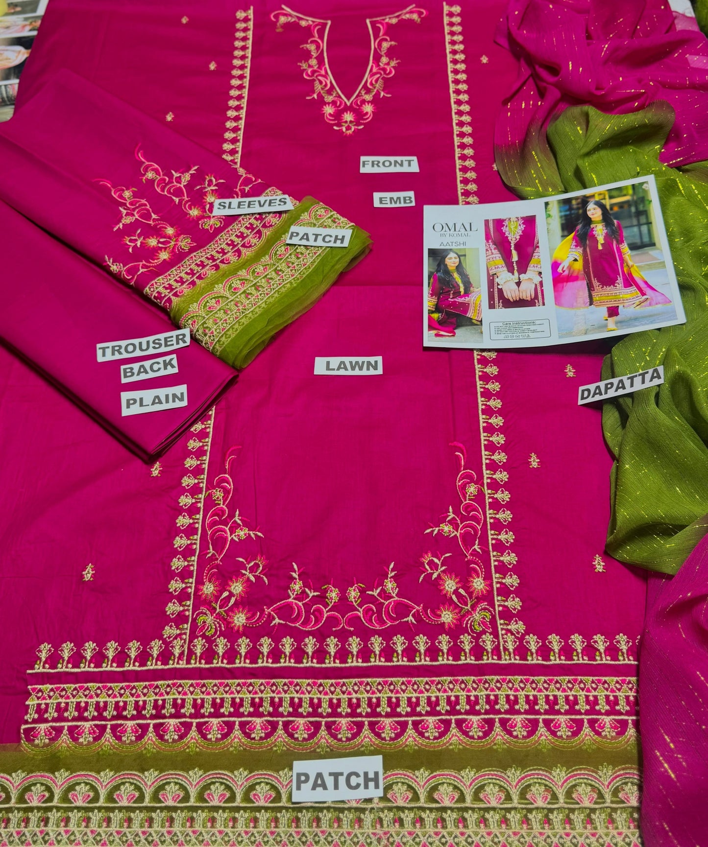 OMAL BY KOMAL 3 Pcs LAWN SM - 237 -FJ