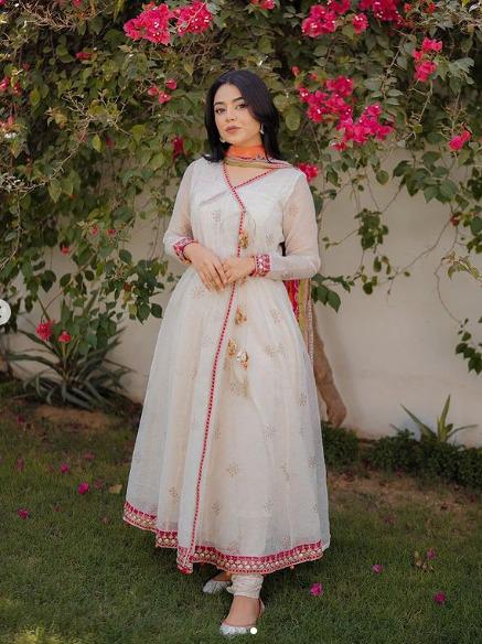 MARIA.B 3Pcs Embroidered Lawn - DW-EF23-59R1 FJ