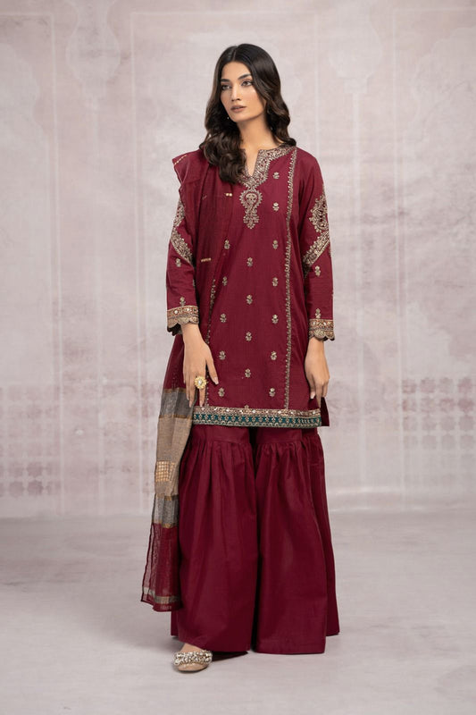 MARIA.B Grace Embroidered 3PC Lawn S911 FJ