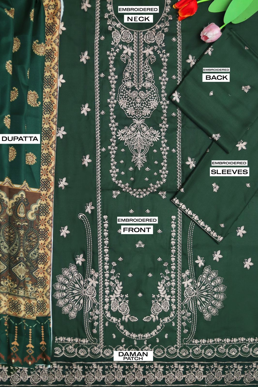 Maria B LAWN EMB MANNAT FJ
