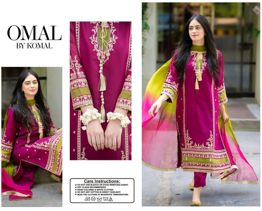 OMAL BY KOMAL 3 Pcs LAWN SM - 237 -FJ