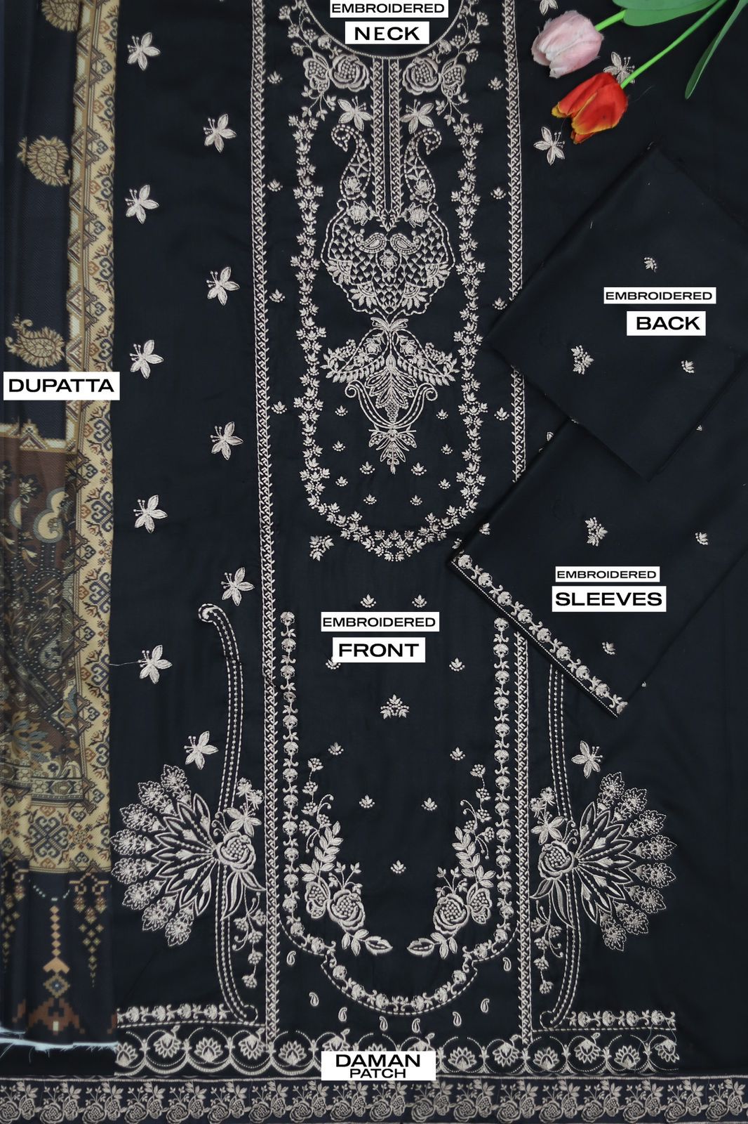 Maria B LAWN EMB MANNAT FJ