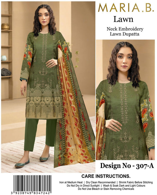 Maria.B Digital Printed Lawn D 307 A,B FJ